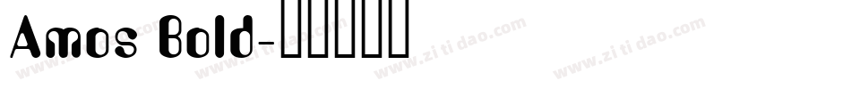 Amos Bold字体转换